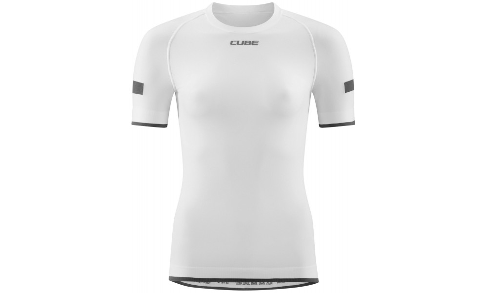Baselayer shirt Cube WS Race Be Cool S/S white - 1