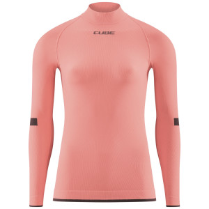 Baselayer shirt Cube WS Race Be Warm L/S coral