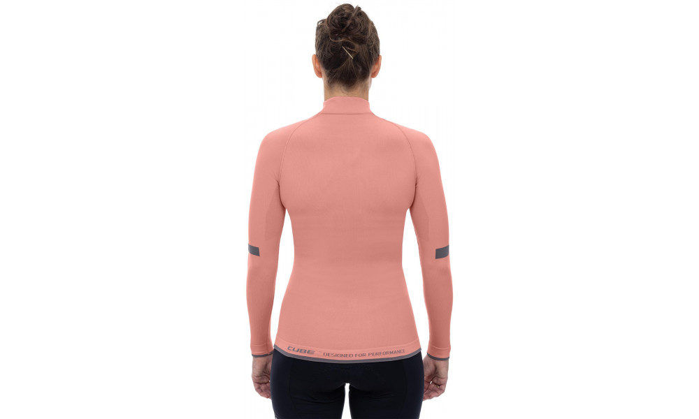 Baselayer shirt Cube WS Race Be Warm L/S coral - 4