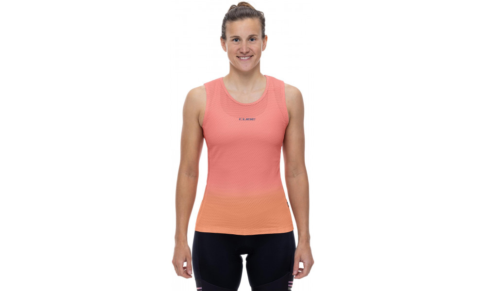 Baselayer shirt Cube WS Mesh Sleeveless coral - 4