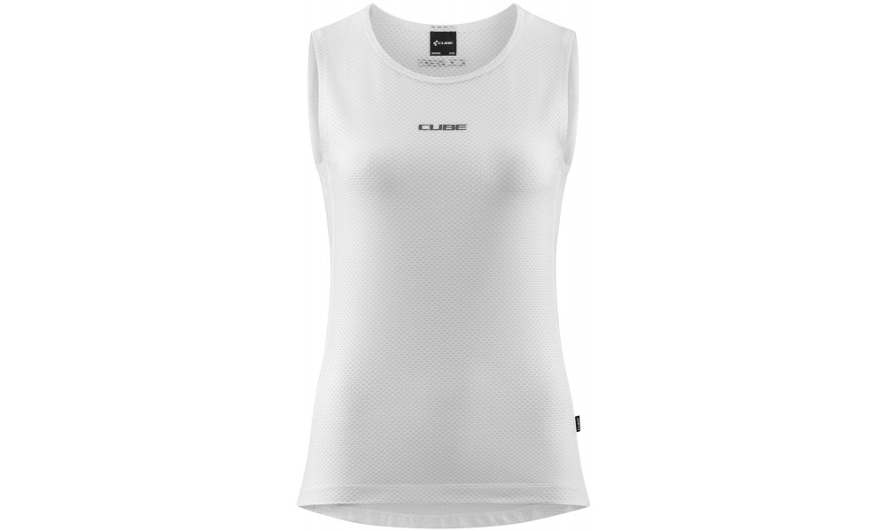 Baselayer shirt Cube WS Mesh Sleeveless white - 1