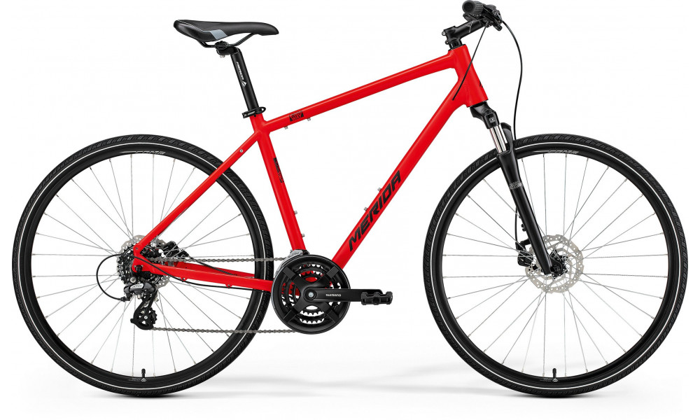 Bicycle Merida Crossway 10 III1 matt race red(black) 