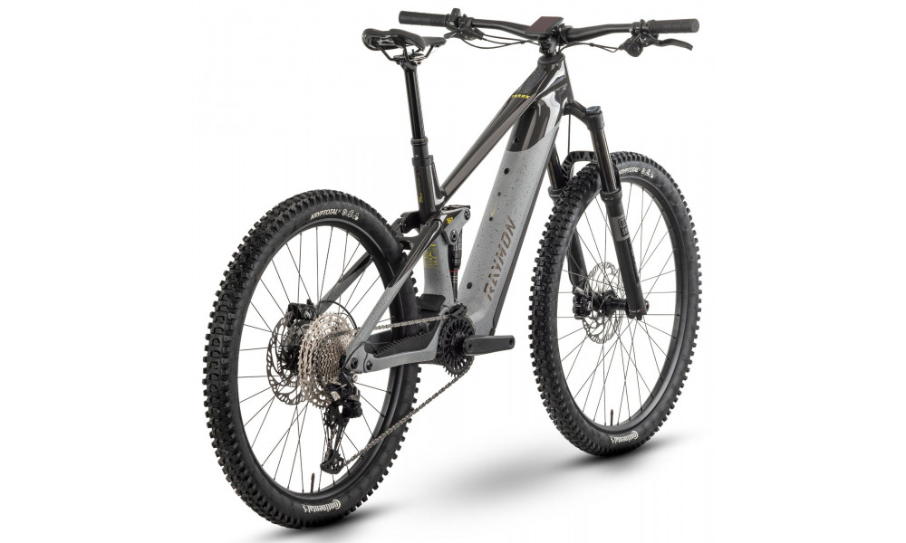 Электрический велосипед Raymon Tarok 29/27.5" 2025 grey sparkle-carbon-citron - 1