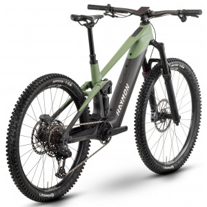 Электрический велосипед Raymon Tarok Pro 29/27.5" 2025 carbon-reseda green-violett