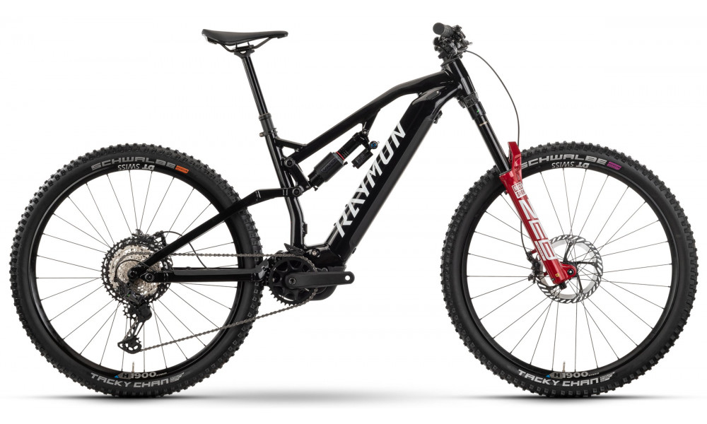 Электрический велосипед Raymon Trailray 170 Ultra 29" 2025 black-white-red - 1