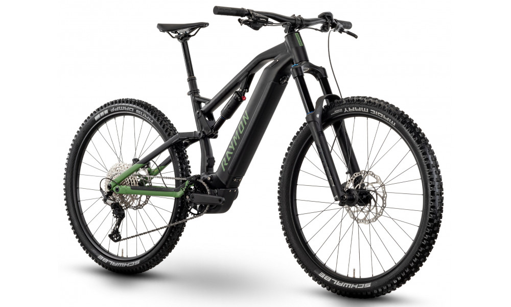 Электрический велосипед Raymon Trailray 150 29" 2025 black-reseda green-citron - 3