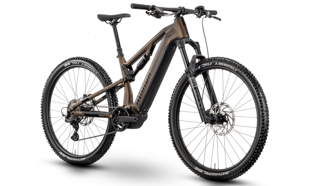 Электрический велосипед Raymon Trailray 120 Pro 29" 2025 tenmoku-black-green - 3