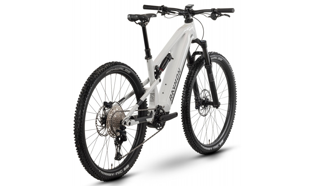 Электрический велосипед Raymon Trailray 120 Ultra 29" 2025 bianco-black-silver - 2