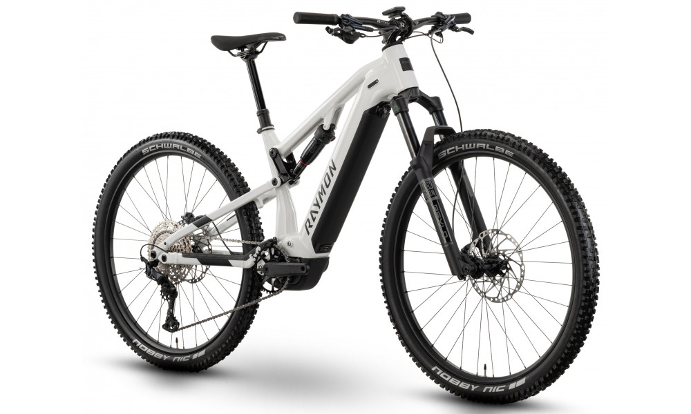 Электрический велосипед Raymon Trailray 120 Ultra 29" 2025 bianco-black-silver - 3