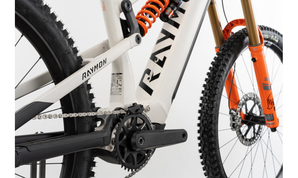 Электрический велосипед Raymon Trailray 180 Ultra 29/27.5" 2025 storm-black-orange - 4