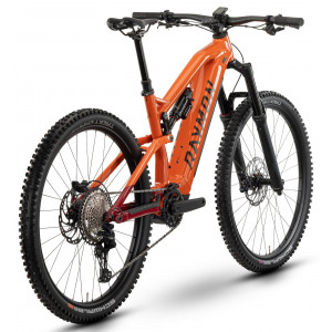 Электрический велосипед Raymon Trailray 170 Pro 29" 2025 tangerine-red-black