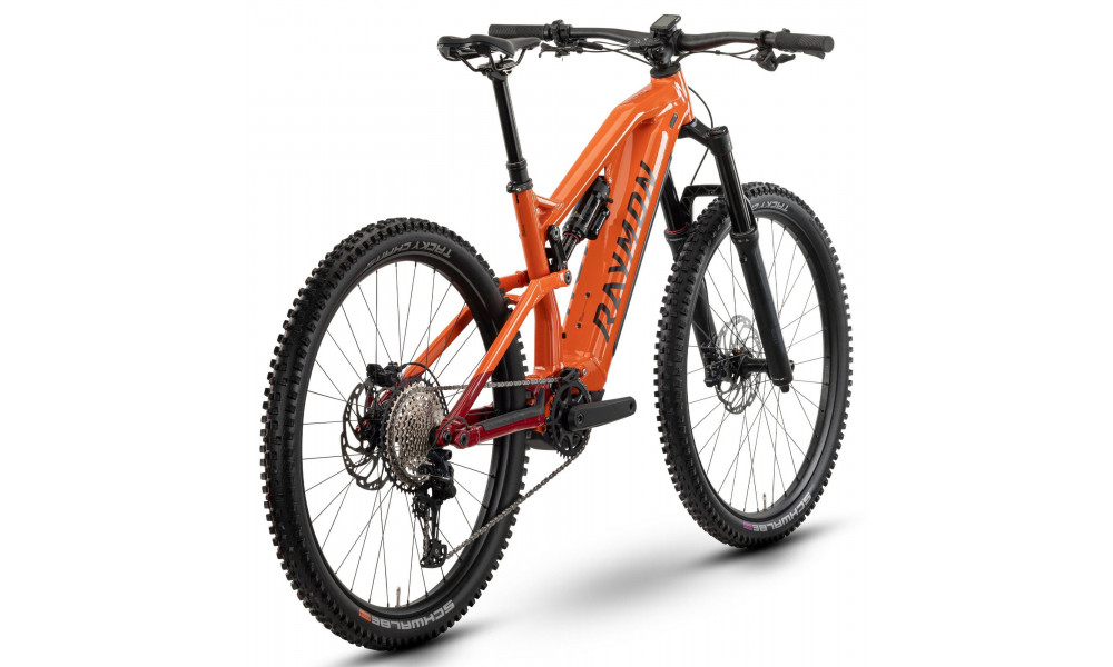 Электрический велосипед Raymon Trailray 170 Pro 29" 2025 tangerine-red-black - 2