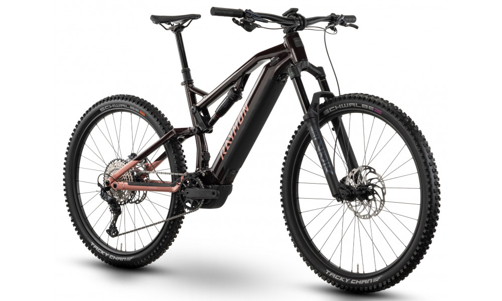 Электрический велосипед Raymon Trailray 150 Pro 29" 2025 nebular red- pinky-black - 2