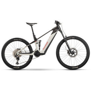 E-bike Raymon Tarok 29/27.5" 2025 white-carbon-red