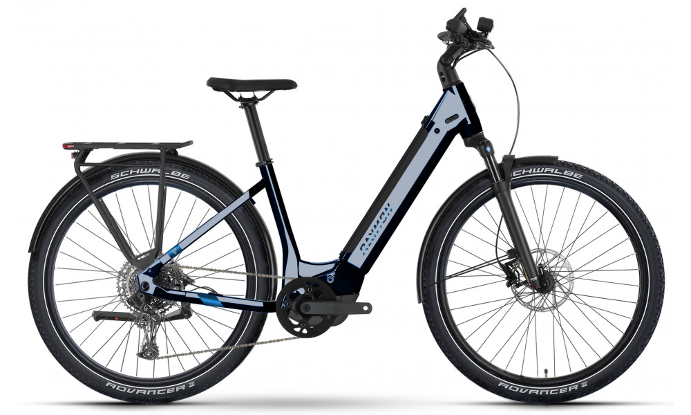 E-bike Raymon Tourray 720 27.5" 2025 Easy Entry nebular blue-chrome 