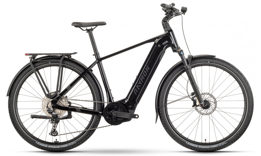 Электрический велосипед Raymon Tahona Pro 800 29" 2025 black stealth - 1