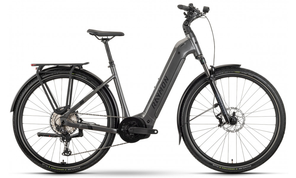 E-bike Raymon Tahona Ultra 800 29" 2025 Easy Entry metalgrey-black-citron - 1