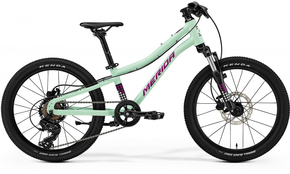 Велосипед Merida Matts J.20 I3 matt mint(purple/wht/blk) 