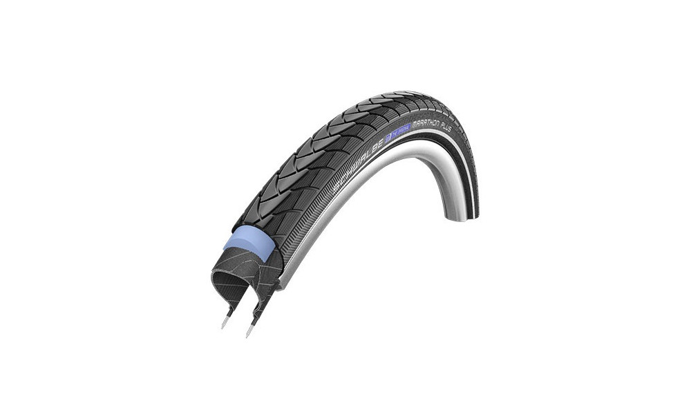 ???? 27.5" Schwalbe Marathon Plus HS 348, Perf Wired 40-584 Black-Reflex 