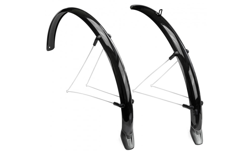 Mudguards set Azimut Rapido 28" 51mm w/ mudflap black OEM (minimum order quantity - 10 pcs.) - 1