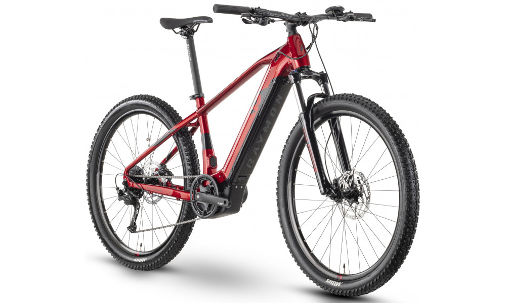 E-bike Raymon HardRay E 4.0 27.5" dark red - 1