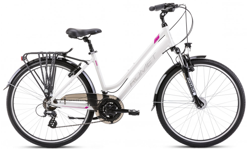 Bicycle Romet Gazela 26 2 2025 white-pink - 8