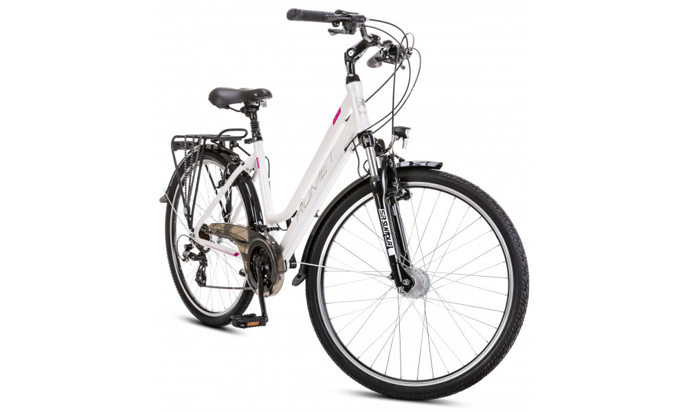 Bicycle Romet Gazela 26 2 2025 white-pink - 9