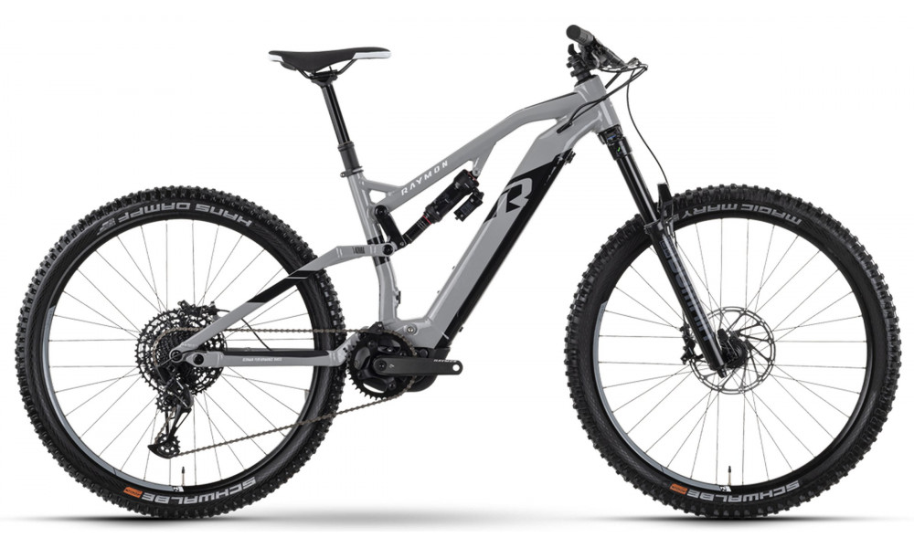 E-bike Raymon TrailRay 140E 10.0 29" grey black-white 