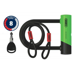 Lock Abus Ultra Mini 410K/150HB140 green SH + Cobra 10/120