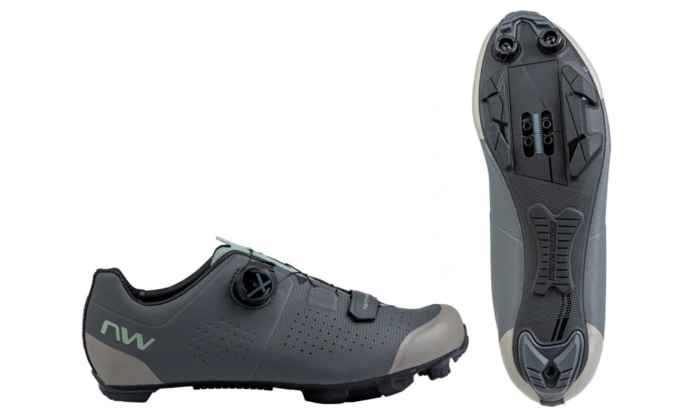 Cycling shoes Northwave Razer MTB XC dark grey-sage - 1