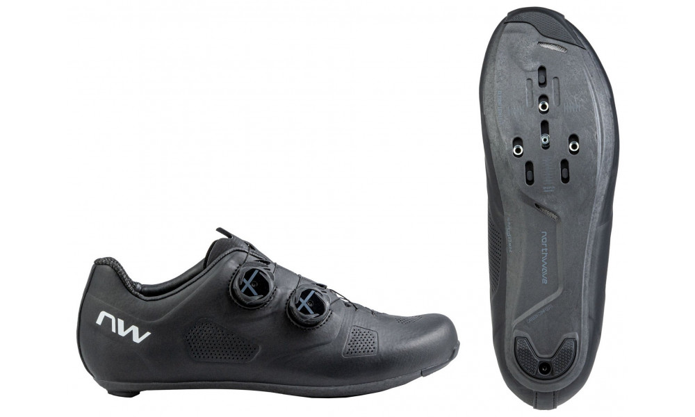 Велосипедная обувь Northwave Revolution Road black-white - 1