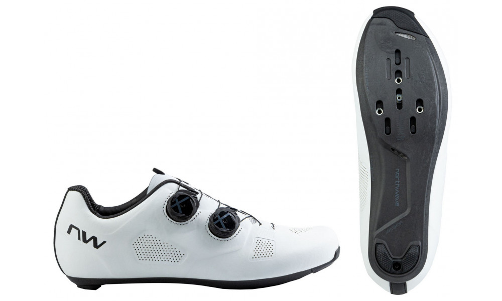 Велосипедная обувь Northwave Revolution Road white-black - 1