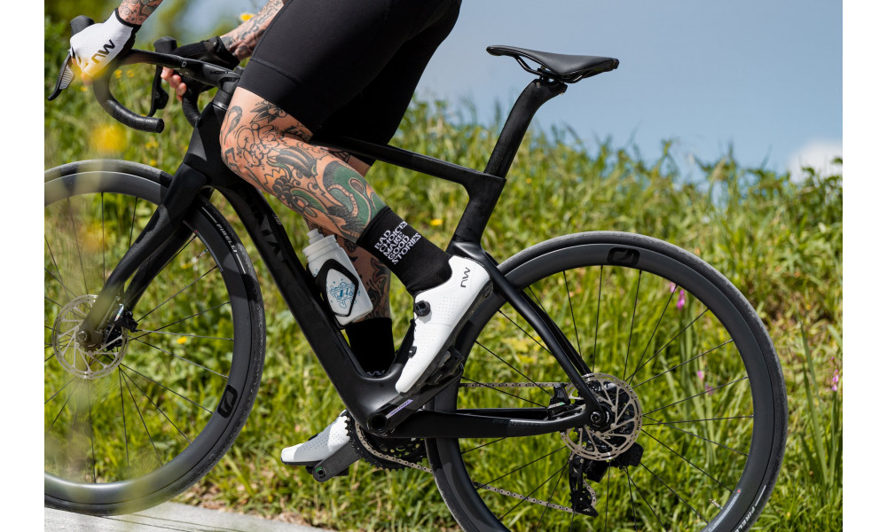 Велосипедная обувь Northwave Storm Carbon Road white-black - 2