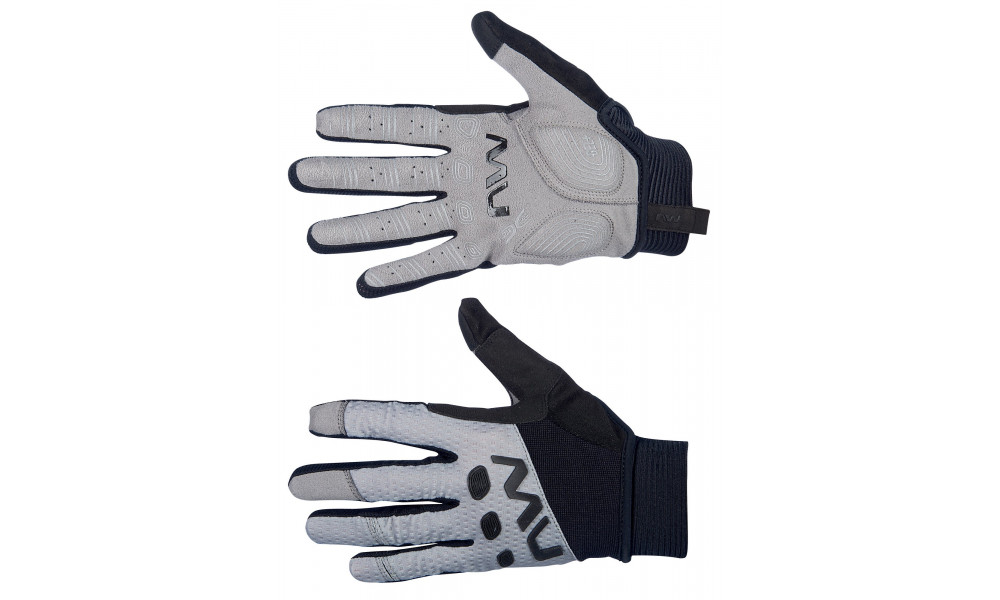 Gloves Northwave Spider Long grey-black - 1