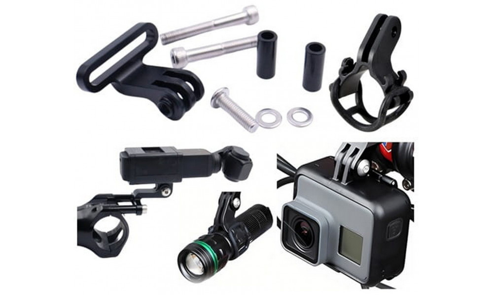 Держатель Prox Eagle E6 GoPro Alu for stem black - 3