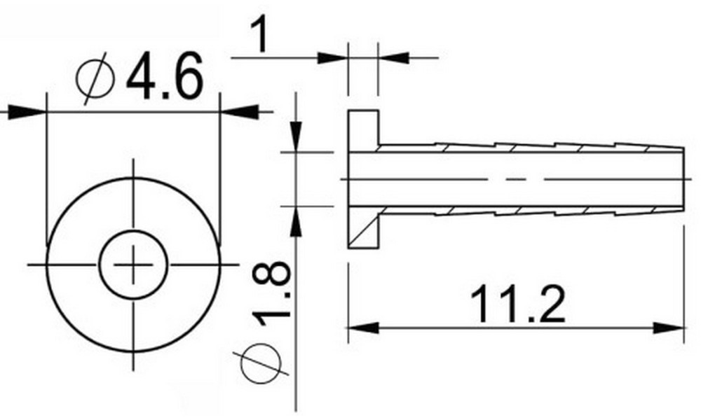 Disc brake hose bleeding component Prox for Shimano 2.1mm (50pcs.) - 3