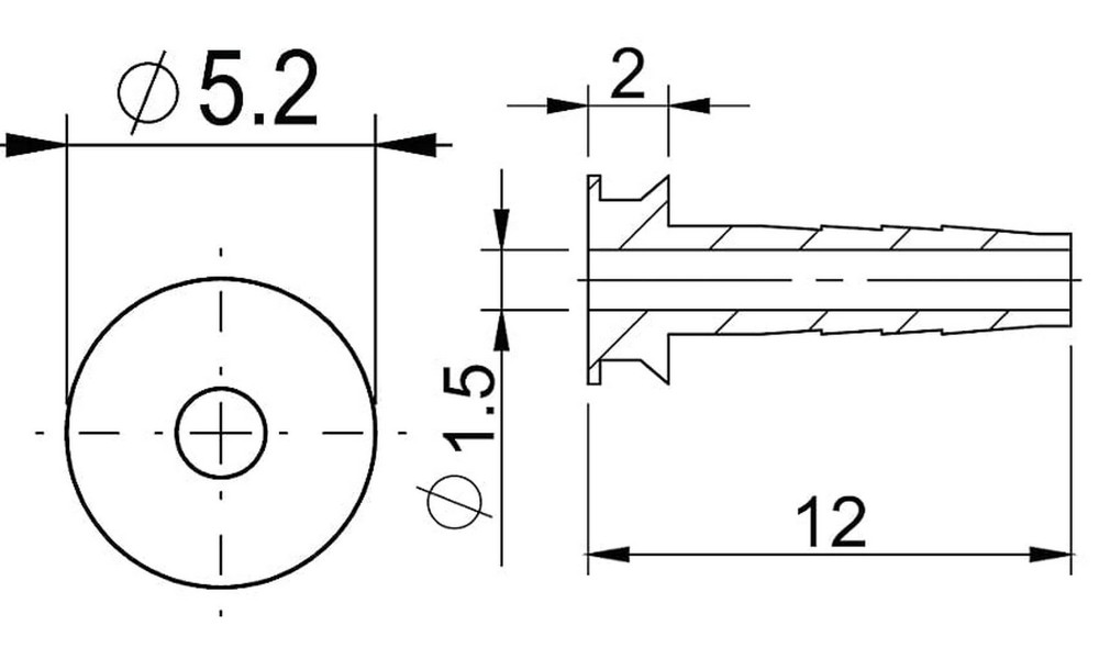 ?????????????? ??????? ?????? ????????? ??????? Prox for Tektro 2.5mm (50pcs.) - 3