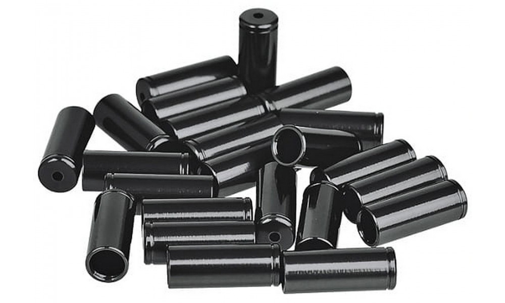 Brake outer casing caps ProX Alu black (100pcs.) 