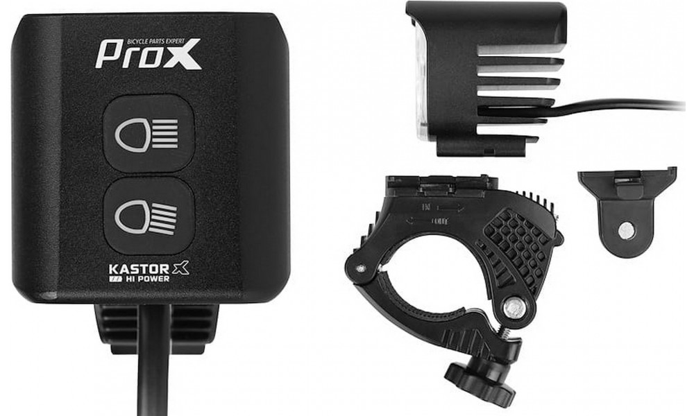 Front lamp ProX Kastor-X Hi-Power 2000Lm PowerBank GoPro USB - 3