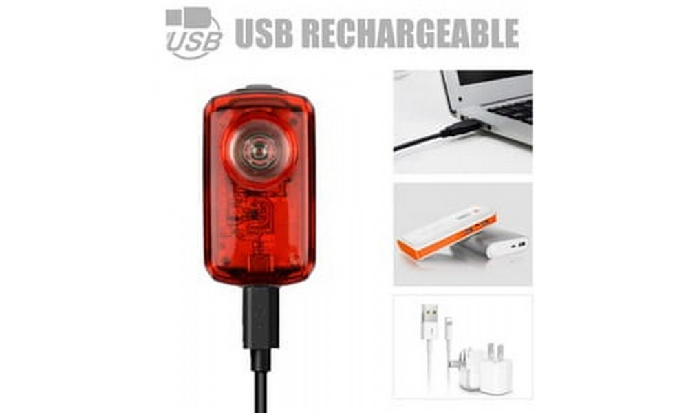 Rear lamp ProX Eta Cree XP-E 70Lm Memory USB - 3