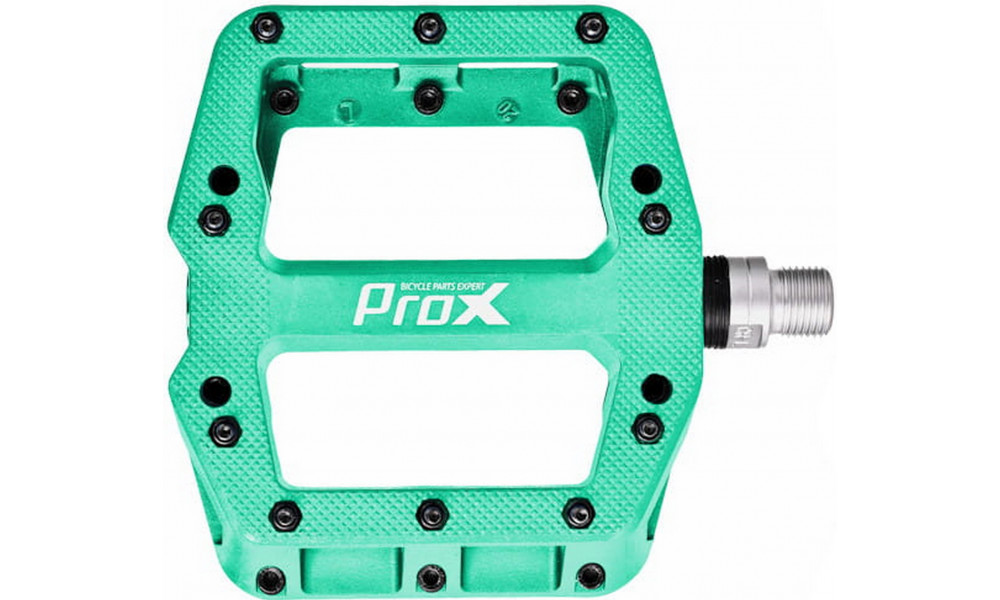 Pedals ProX Base Pro 26 nylon Pins axle Cr-Mo cyan - 2