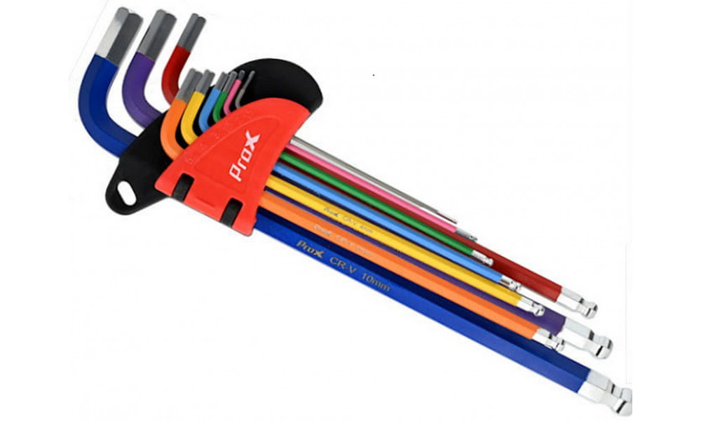 Tool ProX Hex 1.5/2/2.5/3/4/5/6/8/10mm CR-V multicolored - 1