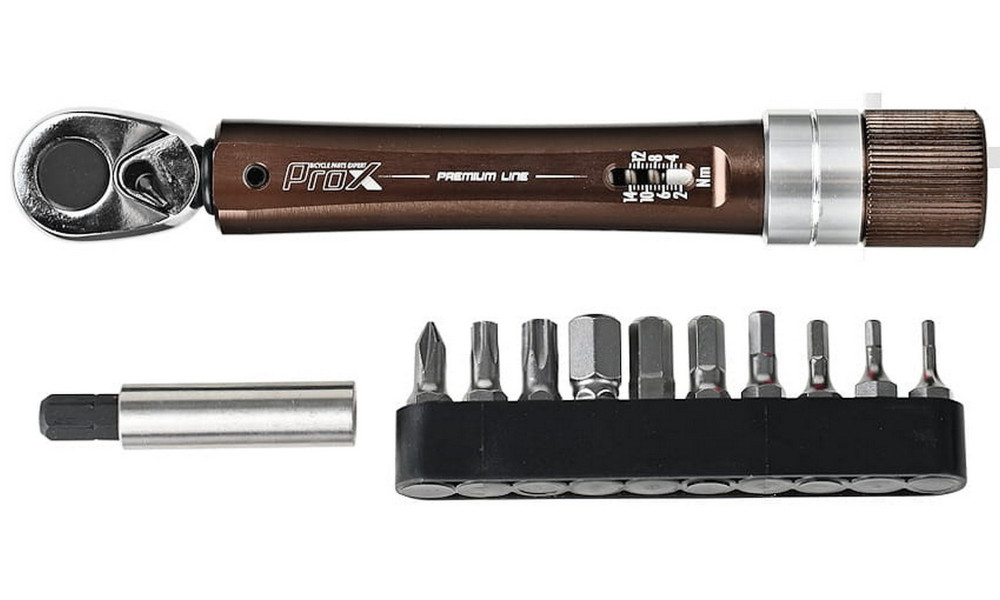 Комплект ключей ProX Premium Line with dynamometer 2-14Nm 12-parts bronze - 1