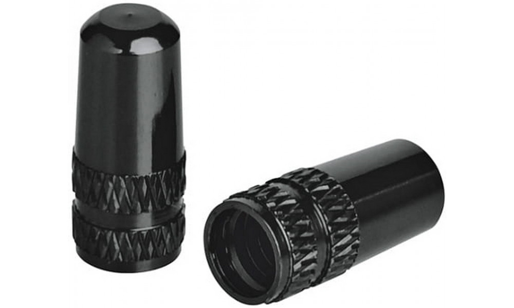 Valve cap ProX Alu FV-02 FV/Presta black - 1