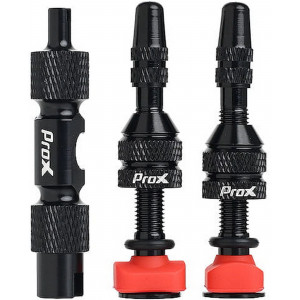 Комплект вентилей ProX Tubeless + key 40mm black