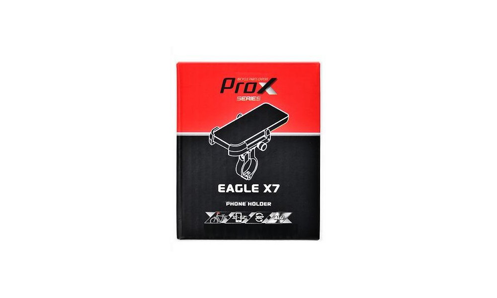 Phone holder ProX Eagle X7 Alu 360o 3.5-6.2" - 2