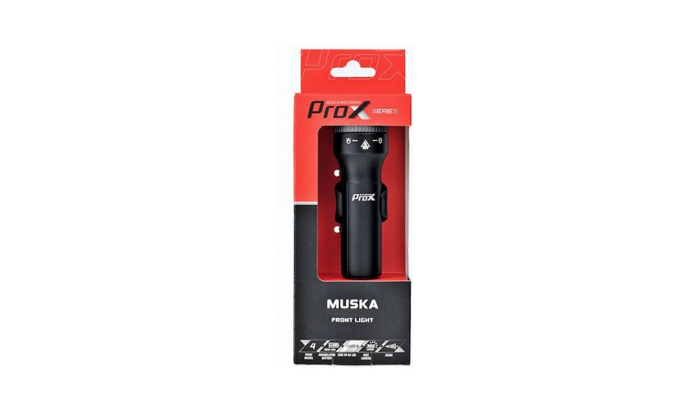 Front lamp ProX Muska Zoom 350Lm USB - 3