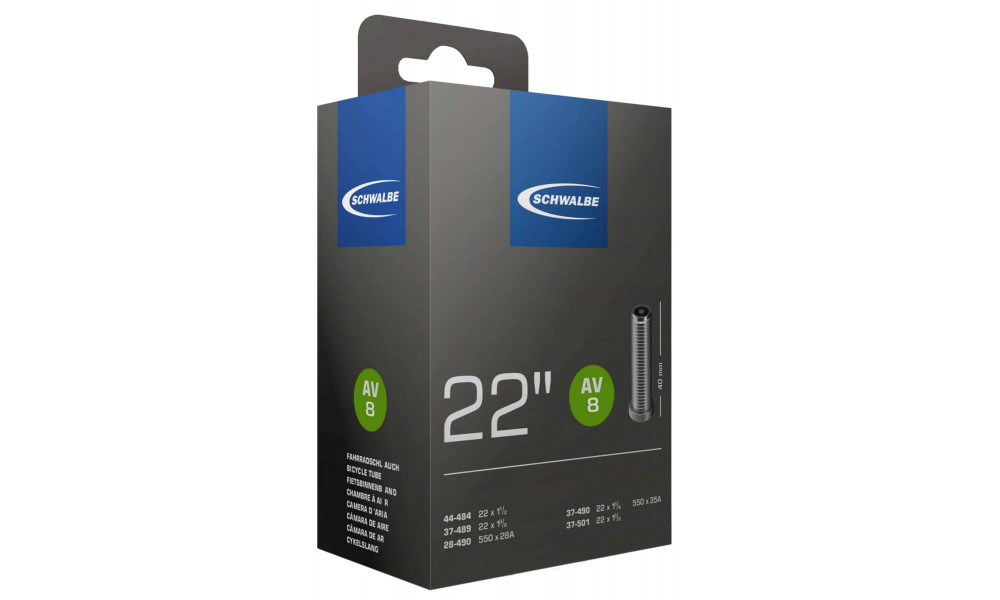 Tube 22" Schwalbe AV8 (28/37-490) 