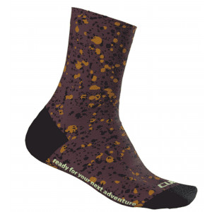 Socks Cube High Road/XC Sprinkle bodeaux'n'black'n'rust