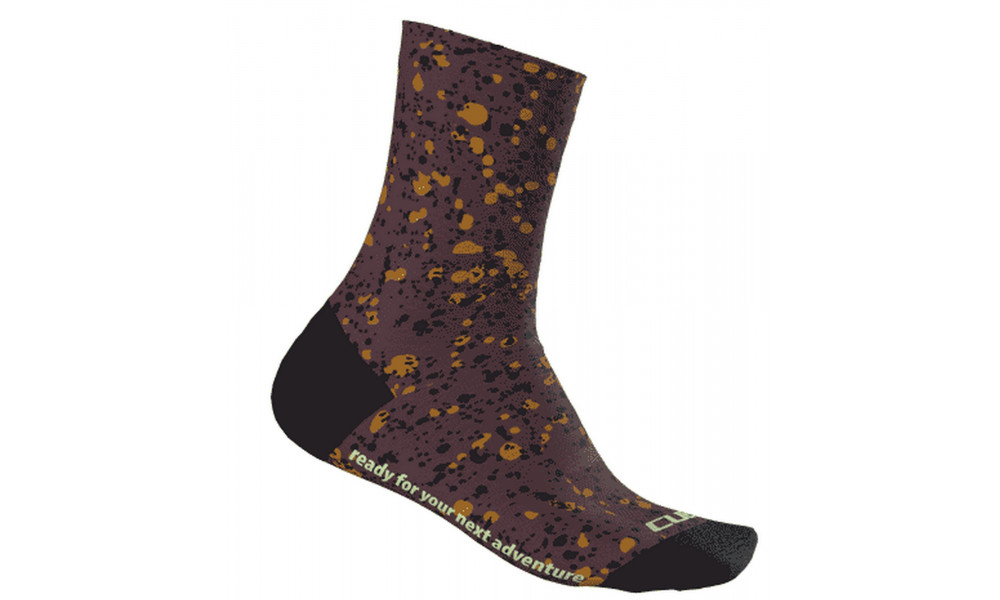 Socks Cube High Road/XC Sprinkle bodeaux'n'black'n'rust 